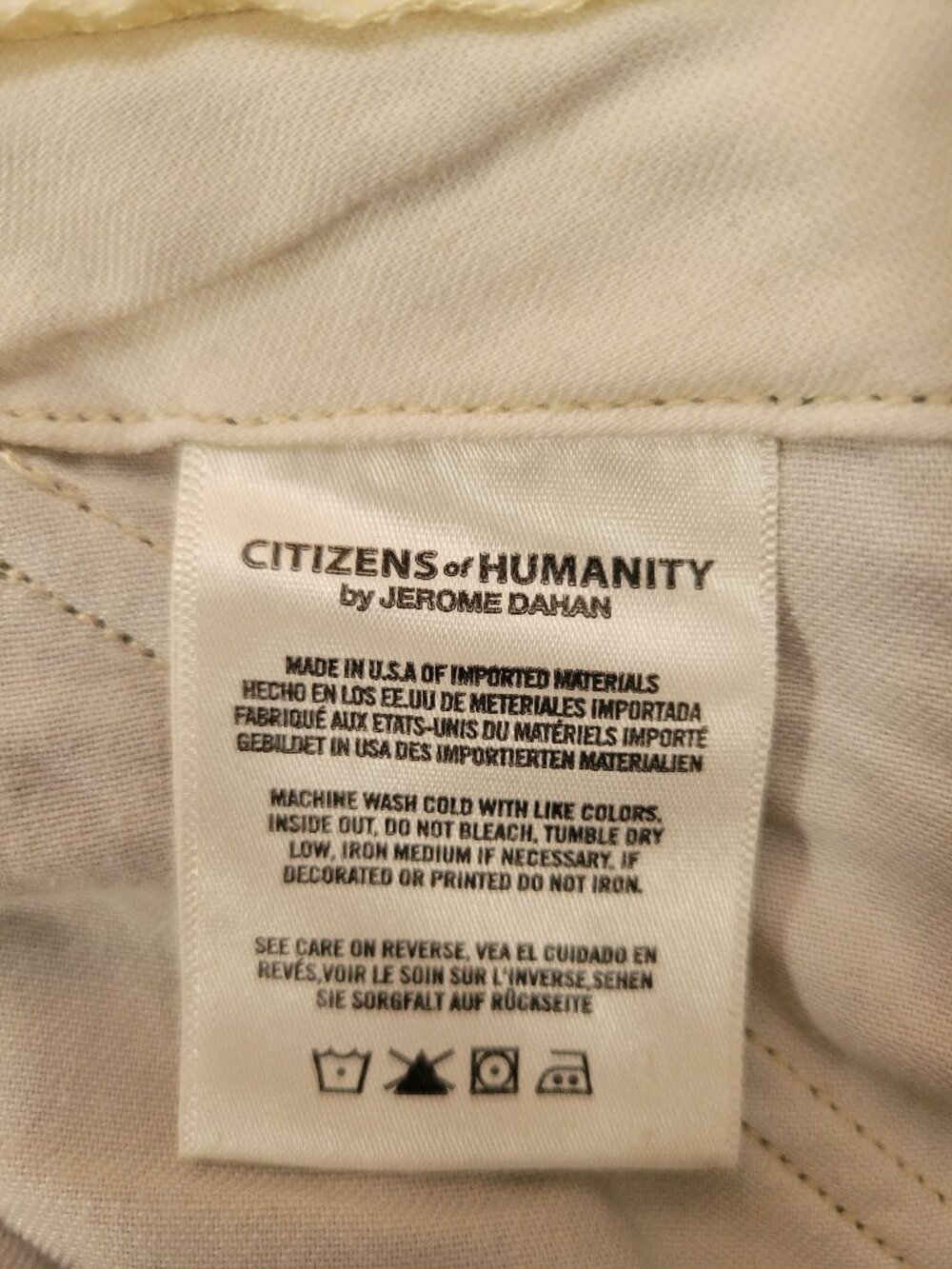 Citizens of Humanity Surplus Cargo Pants Size 26 Olive Green Utility Pants - Picture 12 of 12